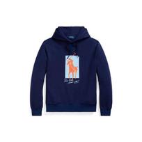 Polo Ralph Lauren Ss22 Big Pony Logo Print Hooded Pullover Long Sleeve Sweatshirt Men sweatshirt Dark-Blue MNPOKNI16821794 S