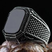 Retro rankų darbo turkiški žiedai vyrams senovinio sidabro spalvos raižyti erelio žiedai, mistika, cirkonio inkrustacija, naujas punk motorinis dviratininko žiedas 6