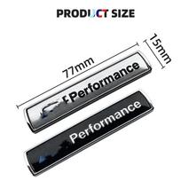 Automobilio emblema 3D sportinis ženkliukas Automobilio galinio bagažininko lipdukas Šoninio sparno priedai M Performance M Performance (Silver)