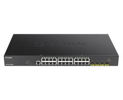 D-Link  24-port Gigabit PoE Smart Managed Switch with 4x 10G SFP+, 370Watts | DGS-1250-28XMP/E  | 0790069467882