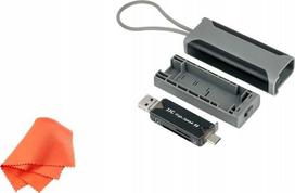 Atminties kortelės laikiklis - JJC MCR STM5GB USB 3.0 kortelių skaitytuvas, 5 kortelių talpa