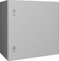 AX Compact enclosure, WHD: 500x500x300 mm, sheet steel, with mounting plate, single-door, with two cam locks 1350000 | 4028177813281