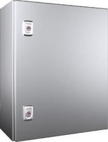 AX Compact enclosure, WHD: 400x500x210 mm, stainless steel 1.4301, with mounting plate, single-door, with two cam locks 1015000 | 4028177815124