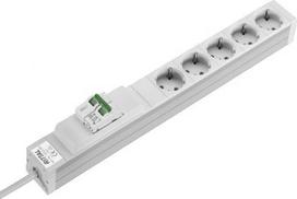 DK Socket strip, CEE 7/3 (type F), 5-way, 250 V, 16 A, LHD: 482,6x44x44 mm 7240240 | 4028177221192