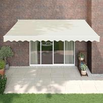 Automatinė ištraukiama markizė, kreminės spalvos, 4x3m