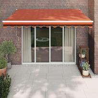 Automatinė ištraukiama markizė, oranžinė ir ruda, 3x2,5m