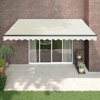 Automatinė ištraukiama markizė, kreminės spalvos, 4x3m