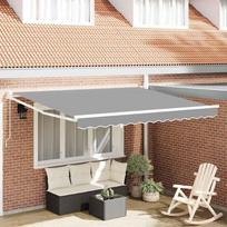 Ištraukiama markizė Balta 350 x 250 cm Aliuminis