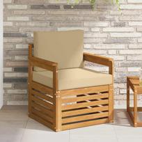 Lauko sofos komplektas su pagalve Natūrali 71 x 63 x 73 cm