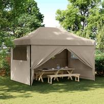 Šventės palapinė Taupe 279 x 410 x 315 cm Oksfordo audinys