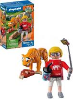 Playmobil - Zoo: Tiger and Visitor (72089)