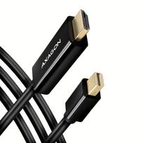 AXAGON RVDM-HI14C2 Mini DisplayPort į HDMI kabelis, aktyvus, 1.8m, 4K 30Hz