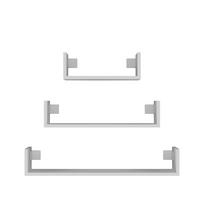 Topeshop MOBI 3P BIEL shelve Floating shelf Wall mounted Particle board White