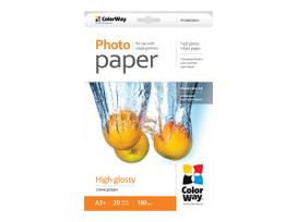 ColorWay Photo Paper, 20 sheets | 180 g/m | A3+ | High Glossy