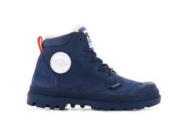 Batai vaikams Palladium Pampa Hi Cuff WPS, tamsiai mėlyni