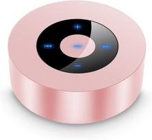 "AICase" nešiojamasis "Bluetooth" garsiakalbis. Rožinio aukso spalvos
