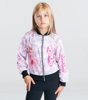 Vaikiška striukė Barbė 811540 01, šviesiai pilka/rožinis, 158 cm