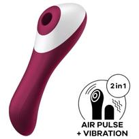 Satisfyer Dual Crush - įkraunamas makšties ir klitorio vibratorius (raudonas)