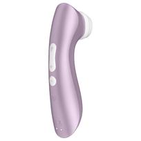 Satisfyer Pro 2+ - klitorio stimuliatorius su oro bangomis - violetinis