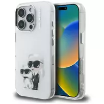 Karl Lagerfeld IML Aquarelle Karl  AND  Choupette  AND  Logo phone case for iPhone 16 Pro Max white