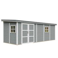 PREMIUM kokybės sodo namelis Timbela - M941B, 14.3 m² - A231x248x648 cm - Be grindų ir šoninės sienos - su dažų rinkiniu CAVERN STEEL