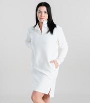 Luhta moteriška megztinių suknelė Hapsala 34336-4*010, baltas, M