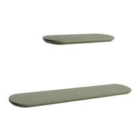 Žalios spalvos sieninės lentynos 2 vnt. 55 cm Arely – Kave Home
