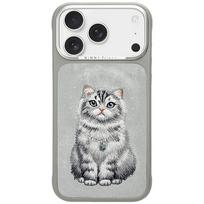 Nimmy Lucky Fashion Cat MagSafe dėklas iPhone 17 Pro Max - pilkas