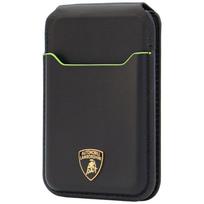 Lamborghini D1 Originalios Odos MagSafe Telefono Piniginė - Juoda ir Žalia