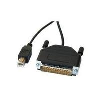 ROLINE Konverter Kabel Parallel nach USB 25Pol Sub-D auf USB Typ-B 1,8m