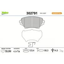 Diskinių stabdžių kaladėlių komplektas VALEO 302791