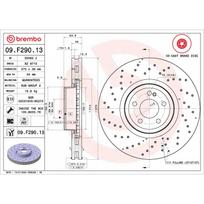 Stabdžių diskas BREMBO 09.F290.13