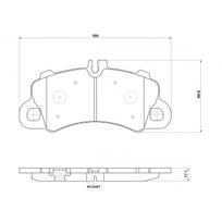 Diskinių stabdžių kaladėlių komplektas BREMBO P 65 043X