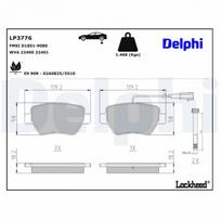 Diskinių stabdžių kaladėlių komplektas DELPHI LP3776