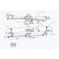langų valytuvų sistema MAGNETI MARELLI 064351735010