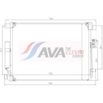 Oro kondicionieriaus kondensatorius AVA Clever Choice DN5543D
