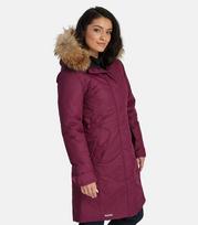 Huppa moteriškas parkas su natūraliu kailiu 200g Vienna 1 12608120*80034, bordo