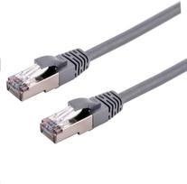 C-TECH tinklo kabelis Cat6a, S/FTP, pilkas, 2m
