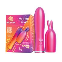 Vibratorius su stimuliuojančiu antgaliu Durex Play Vibe & Tease 2in1