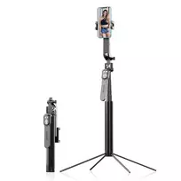 Wozinsky WST-360YS Selfie Stick with Tripod Function and 360° AI Auto Face Tracking Gesture Control – Black