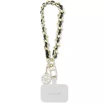 GUESS GUOUCHSAMC4K Universal Hand Strap black Saffiano Chain 4G Charm