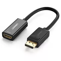 UGREEN DisplayPort (Male) to HDMI (Female) Cable (Unidirectional) 1080P 60Hz 12bit Black (40362)