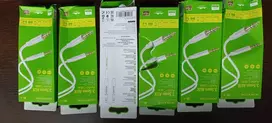 Borofone AUX Cable BL16 - 3.5mm jack to 3.5mm jack - 1 meter white (damaged packaging)