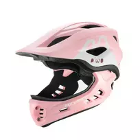 Rockbros TT-32001 Rabbit Children's Bike Helmet with Detachable Chin Guard, Size S (48-52) - Pink
