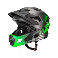Rockbros TS-61 10110061003 Children's Bike Helmet with Detachable Chin Strap, Size S (48-54) - Green