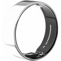 Ultrahuman Ring Air | Space Silver | Size 8 | Smart Ring