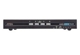 Aten 4-Port USB - 4K HDMI Secure  KVM Switch with Card Reader