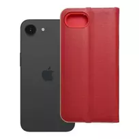 OEM LUNA book-style phone case for iPhone 16e, red