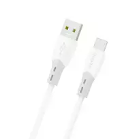 Dudao L25ST data transfer and charging cable | USB-A to USB-C | 100W | 1m | white