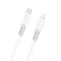 Dudao L25SX data transfer and charging cable | USB-C to Lightning | 30W | 1m | white